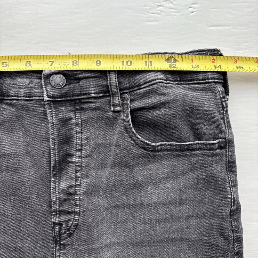 Everlane Cigarette Womens 28 Jeans Grey High Rise Raw Hem Stretch Denim Pants - Picture 7 of 11